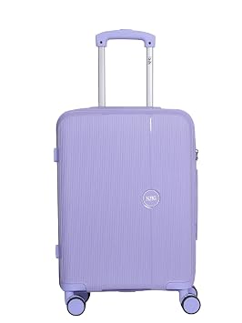 Wiki Zine 8 Wheel Hardside Polycarbonate Trolley by Wildcraft,Large,Pstl_Prpl