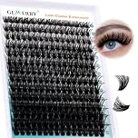GEMERRY 280Pcs Individual Eyelashes Cluster Lashes D Curl 100D 10-18mm Lashes Individual Cluster Eyelashes Lash Clusters Extensions DIY Lash at Home (100D-0.07D-10-18Mix)