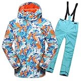 Tissus de Haute Qualité: Les vêtements de ski garçon sont fabriqués en polyester, un tissu lisse et infroissable, facile à nettoyer, coupe-vent et chaud, avec un revêtement imperméable qui empêche l'humidité de pénétrer à l'intérieur. La doublure en polaire est douce et agréable pour la peau, elle évacue l'humidité et est respirante.