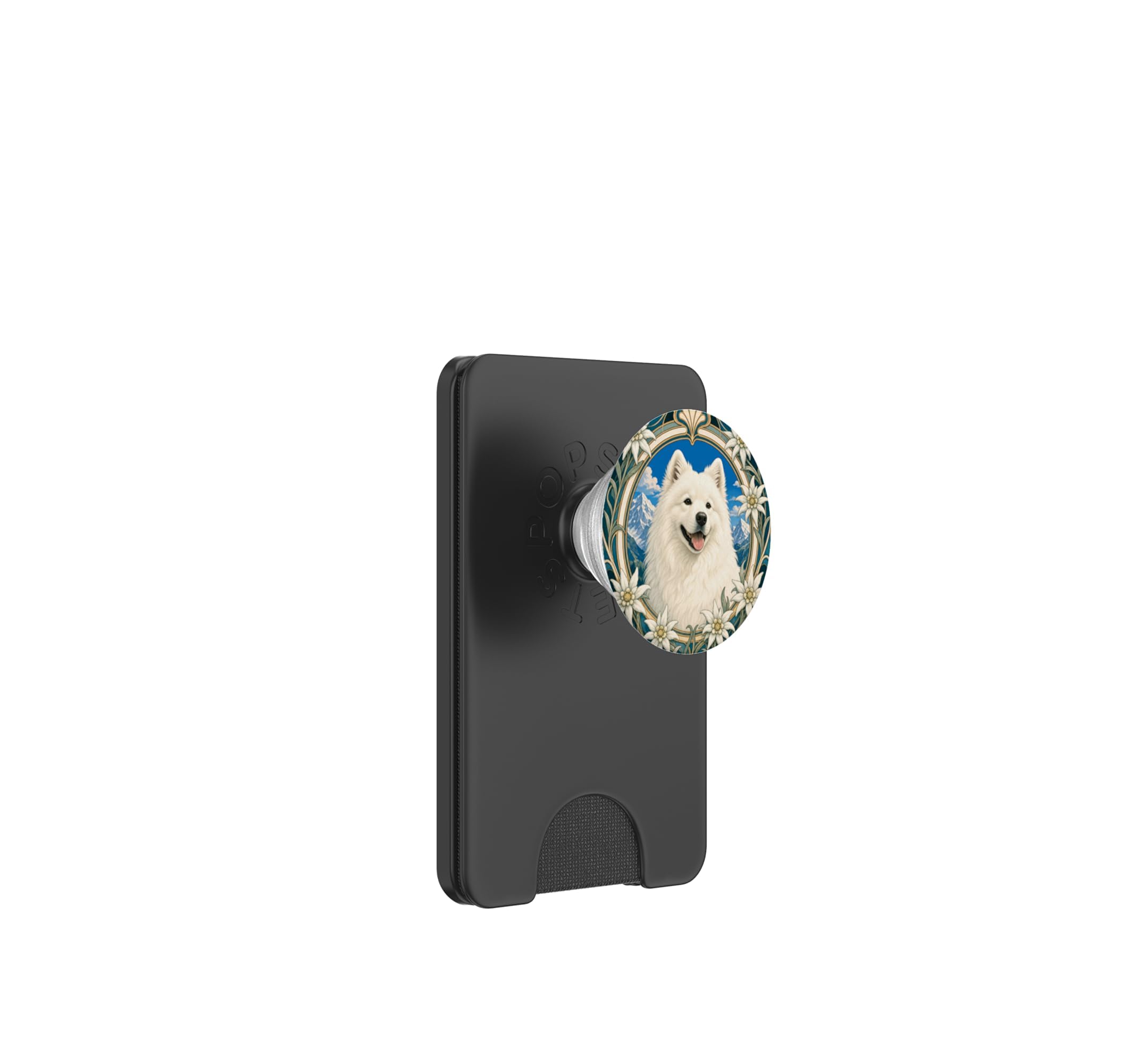 PopSockets PopWallet Samoyedo Art Nouveau para iPhone con MagSafe 7