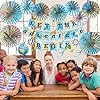 Outus 18 Pcs Travel The Map Hanging Paper Fans Decorations - View #4