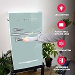 Frigidaire EFR840-MINT EFR840 Retro Mini Fridge with Freezer & Side Bottle Opener-Small 2 Door Refrigerator for Office Bar or College Dorm Room-3.2 Cu Ft, Mint