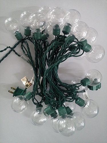 UL 25 G40 String Light with Clear Bulb for Garden, Lawn, Patio, Party, Outside, Holiday, Indoor, Outdoor Decorations