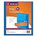 Smead Poly Envelope, 1-1/4" Expansion, String-Tie Closure, Side Load, Letter Size, Blue, 5 per Pack (89522)