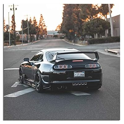 YTCH JDM Car Poster Supra Mk4 Canvas Art Poster Picture Modern Office Family Bedroom Decorative Posters Gift Wall Decor Painting Posters 1212inchs(3030cm)