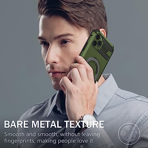 Coque iPhone 11 Pro Max verte anti chute protégeant l'écran avec anneau - 5