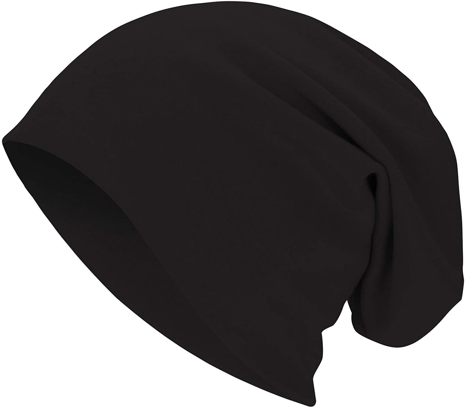 Mens Beanie Cotton Beanies Skull Cap Slouchy Beanie Running Hat Lightweight Hip Hop Dwarf Hat Beanie Hat for Women Black