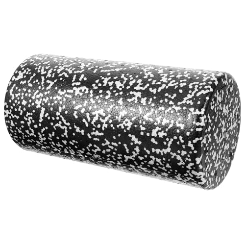 Rodillo de espuma para ejercicios de fitness y masaje, material EPP, 30 x 15 cm, negro y blanco, para relajación muscular, alivio de la espalda y terapia miniatura 1