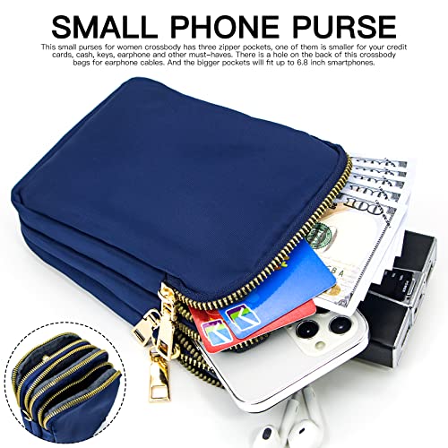 Image of YINHEXI Small Crossbody Bags for Women, Mini Cell Phone Wallet Purse, Shoulder Bag for Women and Men
