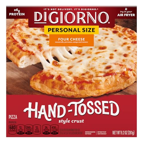 Digiorno Four Cheese Frozen Personal Pizza On A Hand-Tossed Style Traditional Crust 9.2 oz