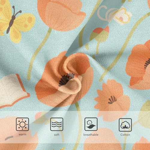 Girls' Underwear Flowers Floral Butterfly Toddle Brief Panties 2-8 Years 203005663