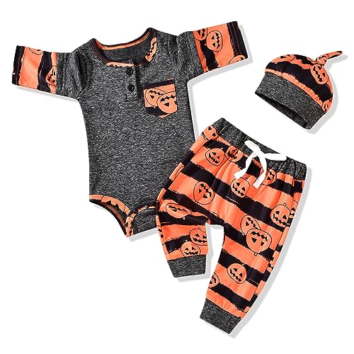 Image of Aalizzwell Newborn Infant Baby Boys Fall Winter Outfit