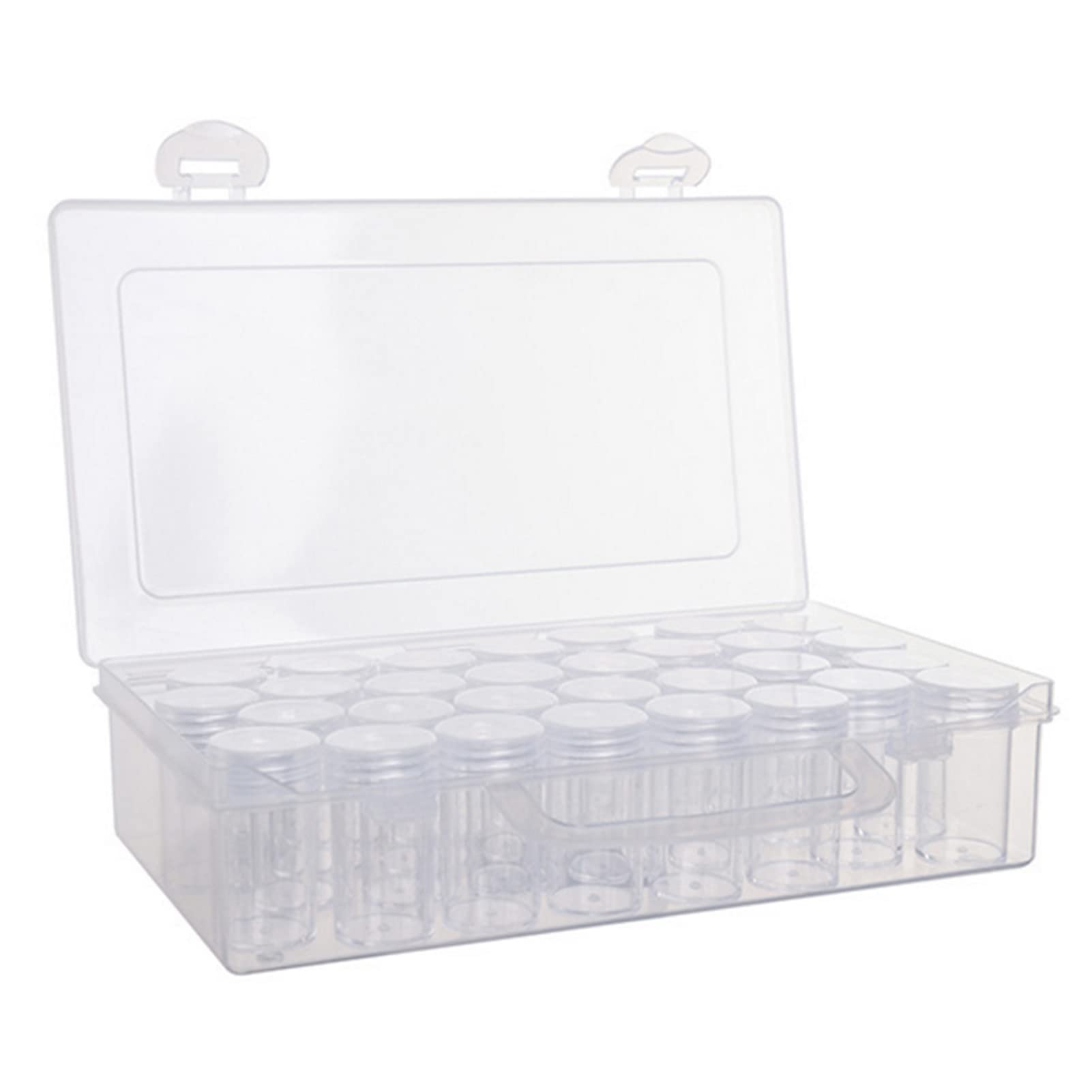 Shuiyuan Clear Plastic Bead Storage Containers Set 30 Grids Diamond Jewel Paint Box with Accessories Embroidery Storage Boxes for DIY Art Craft Jewelry