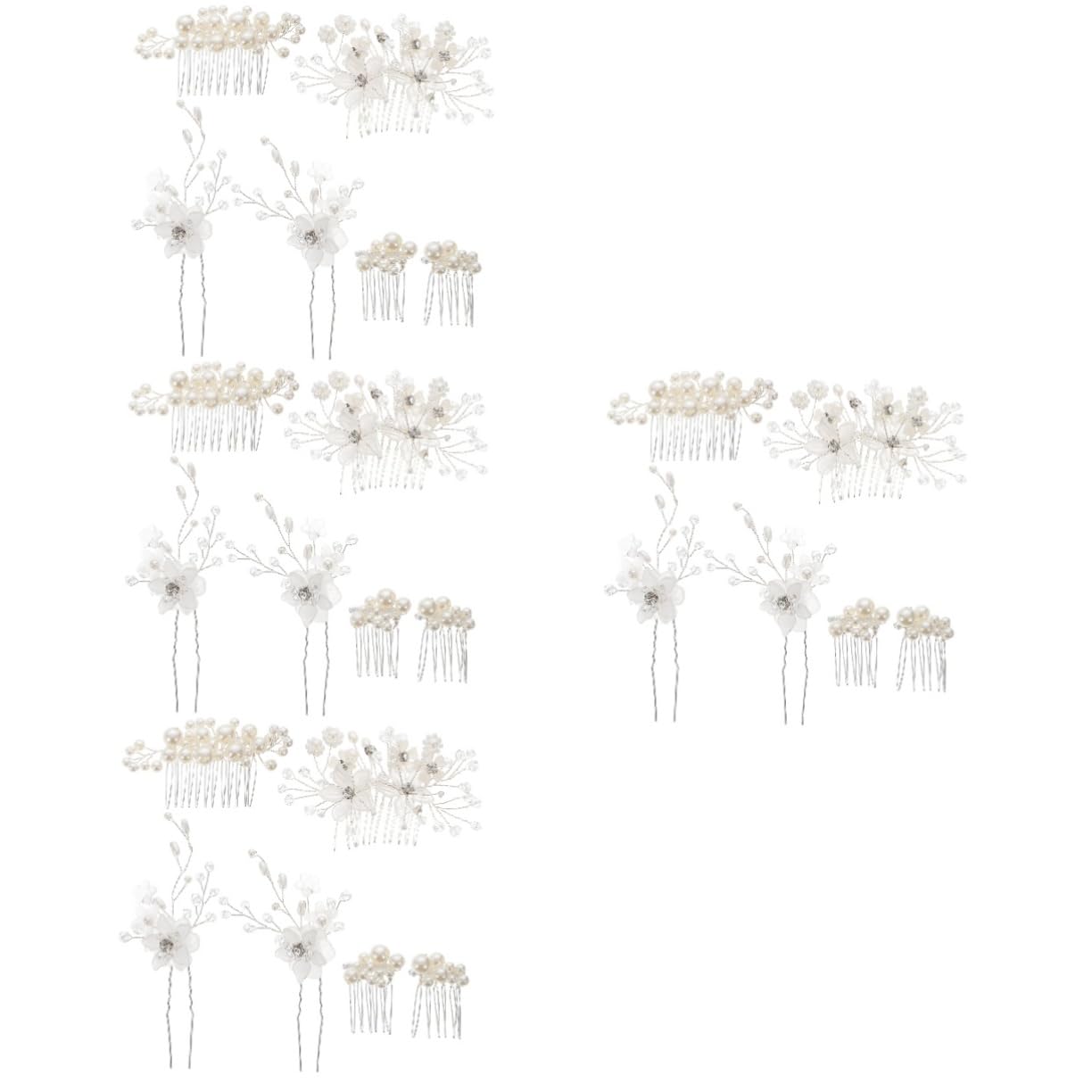 Healeved Stk Braut Hochzeit Tiara Haarkamm Hochzeit Brautjungfer Haarspange Hochzeit Haarspange Perle Haarnadel Haarschmuck Für Die Braut Kopfschmuck Für Die Braut Brauthaar Acryl