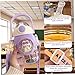 Cndiyald Kawaii Water Bottle with Silicone Straw, 820ml Portable Water Bottles with Adjustable Shoulder Strap, Leakproof Cartoon Bottle for Outdoor and Sports, Girls
