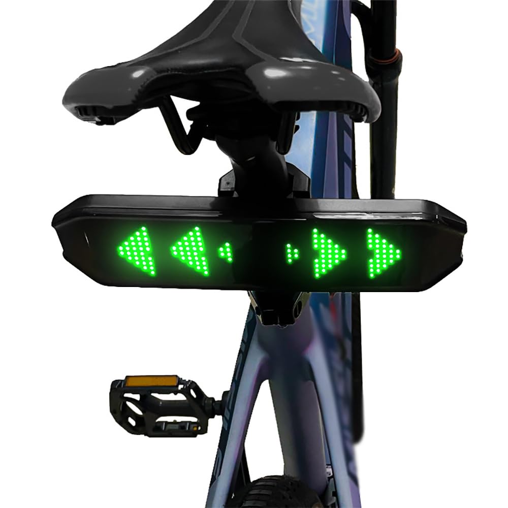 Luce Freno Per Bici, Fanale Posteriore Per Bici Con Telecomando, Indicatori Di Direzione Intelligenti, Segnale In 4 Modalità, Impermeabile E Alta Luminosità RGB, Adatto Per Biciclette, Motociclette,