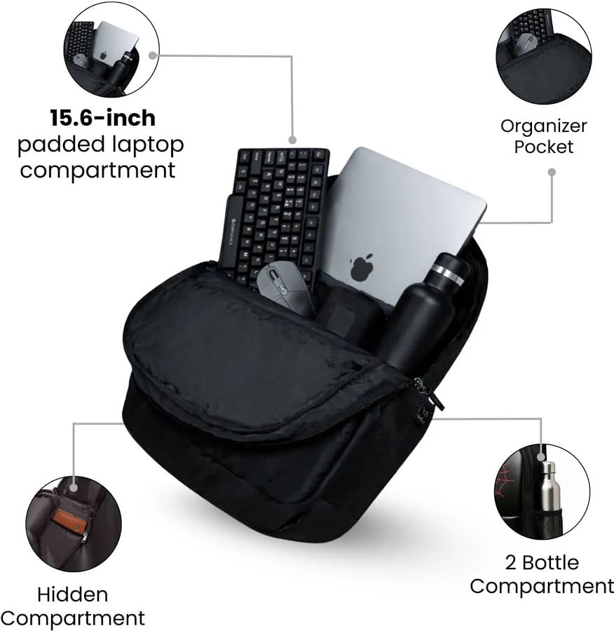 Image of ASM Bags Spider bag for boys backpack Laptop Backpack Men & Women | For School, Office & Travel Daily Use Stylish Boys Girls Spider Bag | 5 Pockets 2 Hidden Pocket Black -37X4X52