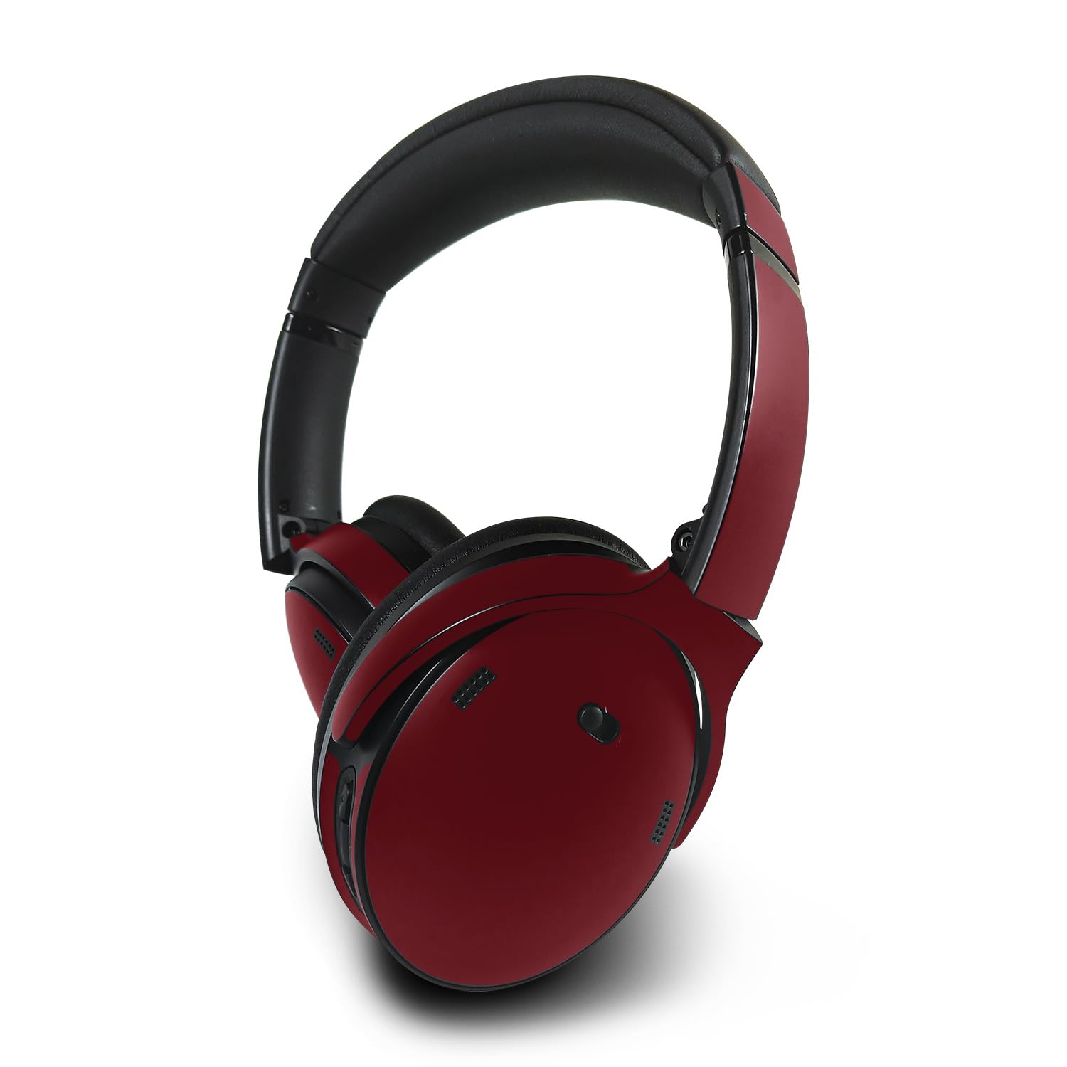 MightySkins Skin Compatible with Bose QuietComfort 45 Headphones - Solid Burgundy | Protective, Durable, and Unique Vinyl Decal wrap Cover | Easy to Apply, Remove, and Change Styles | Made in The USA
