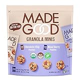 MadeGood Organic Granola Minis 24-Bag Organic Snack Variety Pack, Gluten Free Mon GMO Vegan Nut Free