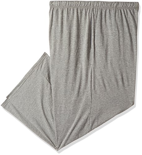 Hanes Big Men's Solid Knit Pant, Grey, 3X