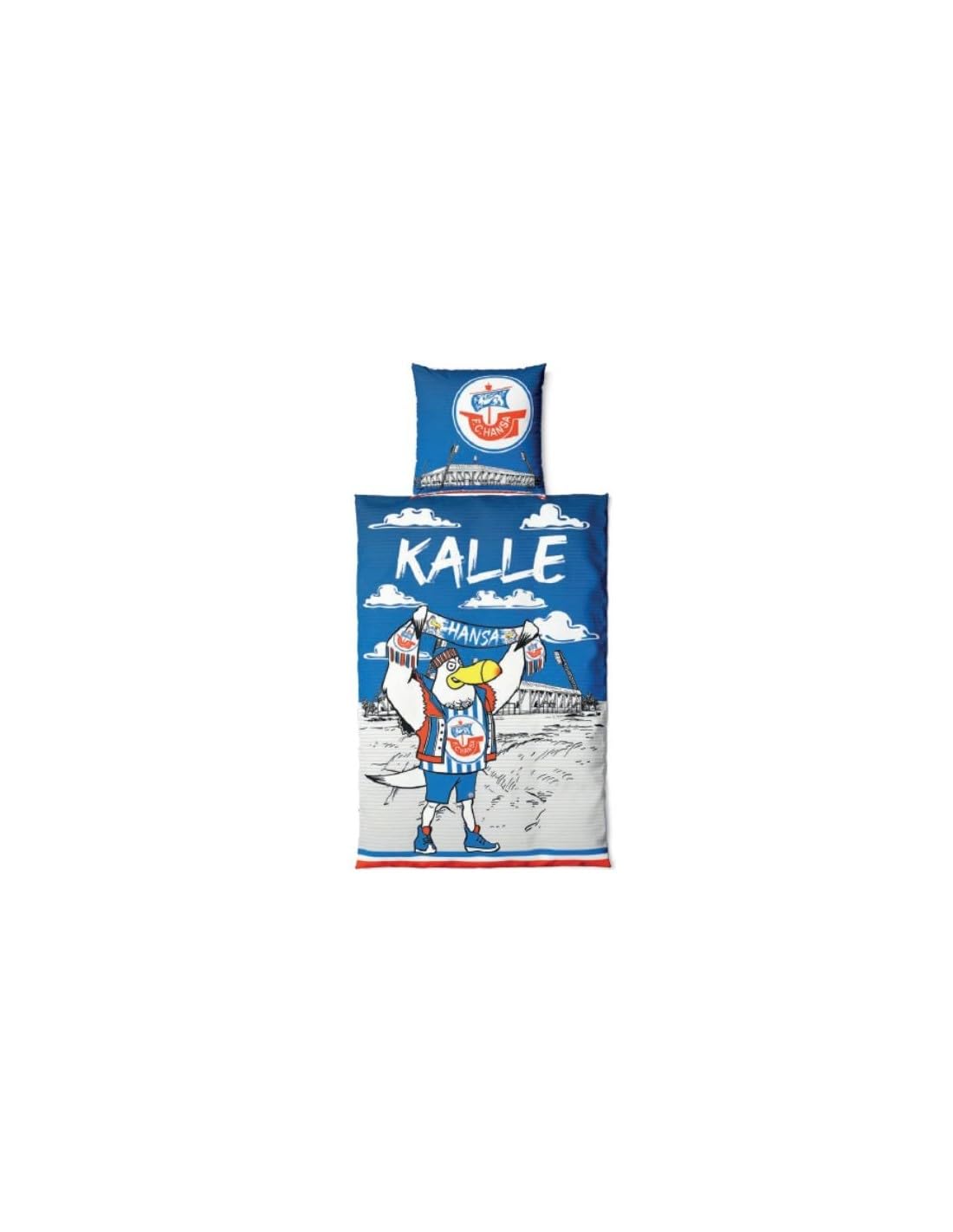 F.C. Hansa Rostock Bettwäsche Kalle 135x200 + 80x80cm