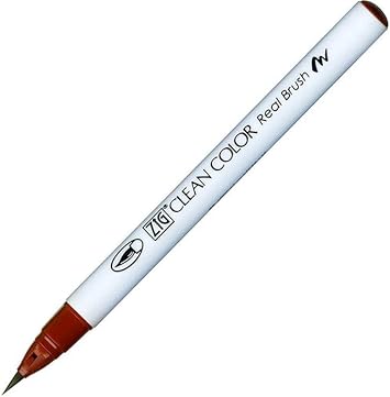 Zig Clean Color Real Brush Marker, Brown