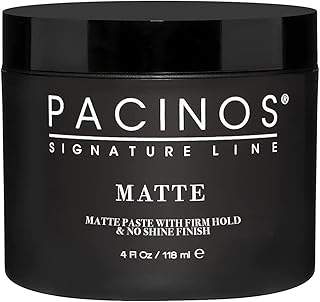 Pacinos Matte Hair Paste - Firm Hold, No Shine, Sculpting & Styling Wax,...