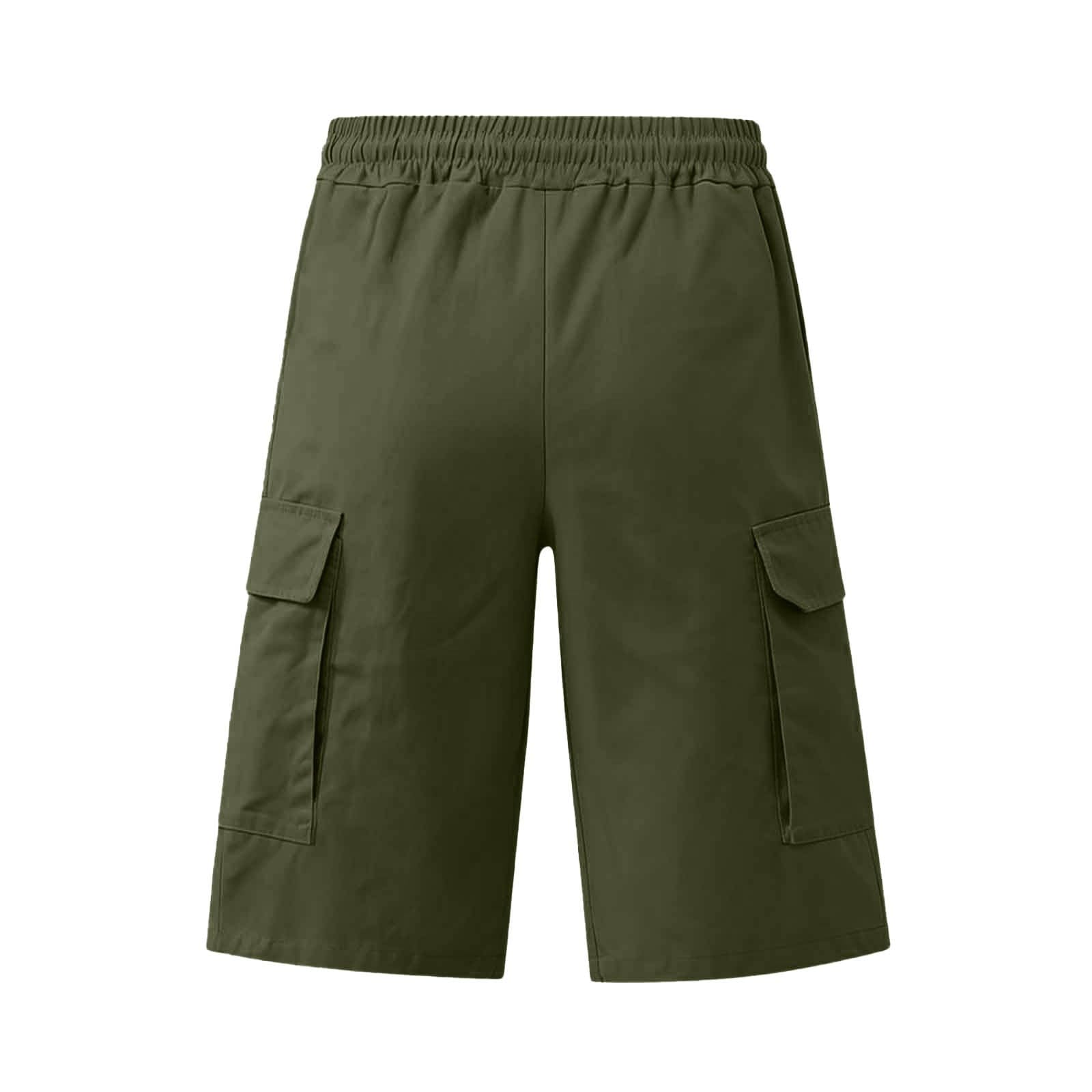Pantaloncini Uomo - Bermuda Uomo Cargo Pantaloncini con Tasche Laterali Shorts Pantaloni Corti Slim Fit Multi-Tasche in Cotone Tasconati o Pantaloni Corti Sportivi Estivi, S-4XL
