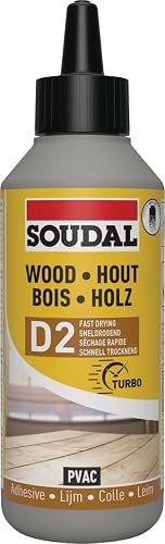 Soudal Holz-Leim D2, 250 g, Transparent