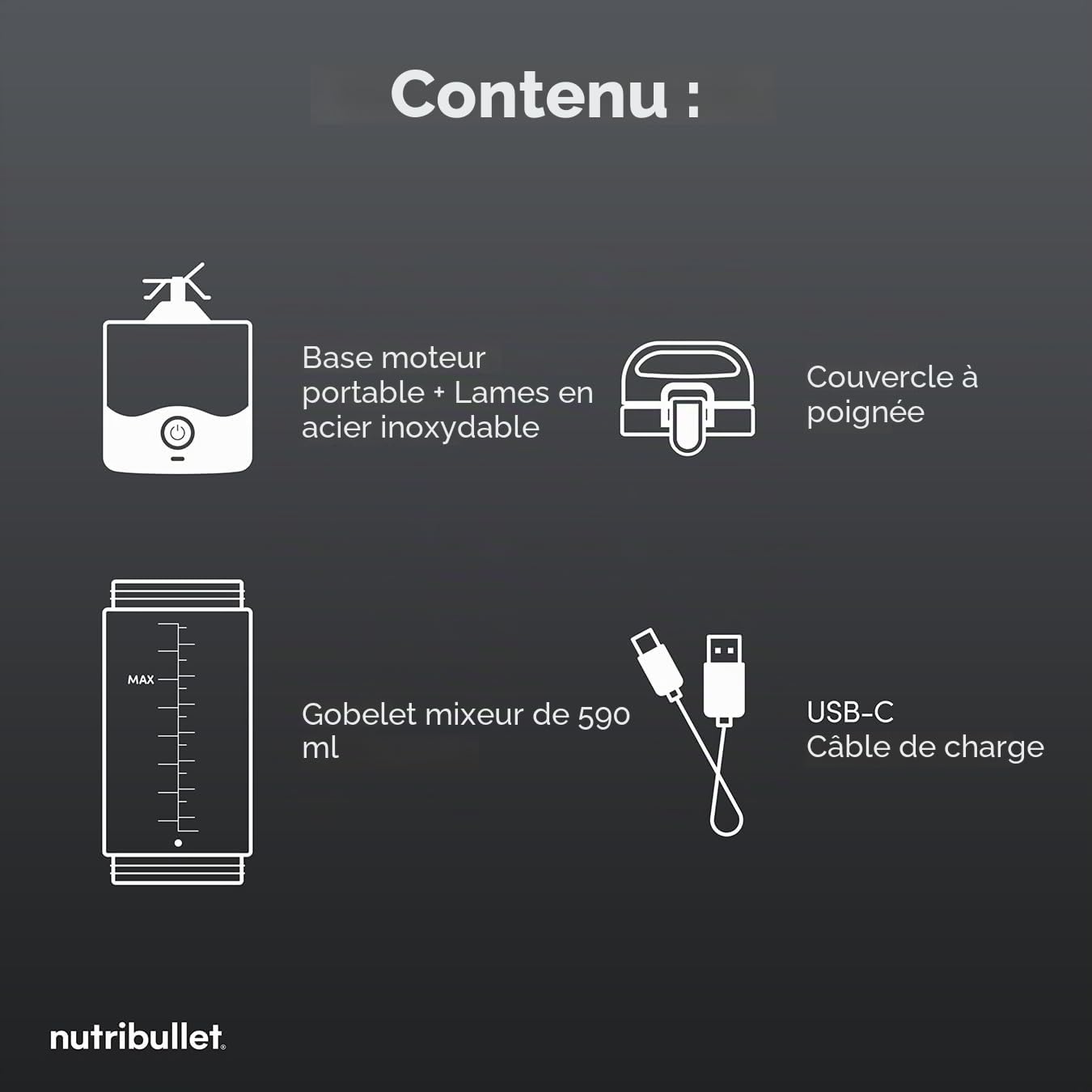 nutribullet Mixeur portable en collaboration avec l'équipe McLaren Formula 1 – Papaye – Couvercle anti-fuite – Lame d'extraction puissante – Charge USB-C – Plus de 15 cycles de mélange – Jus et
