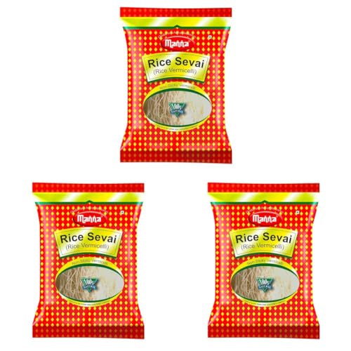 Image of Manna Vermicelli 500g, Rice sevai, Zero maida and Non Sticky (Pack of 3)