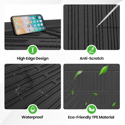 Tapis de coffre Chevy Traverse résistant intempéries bâche dossier robuste - 3