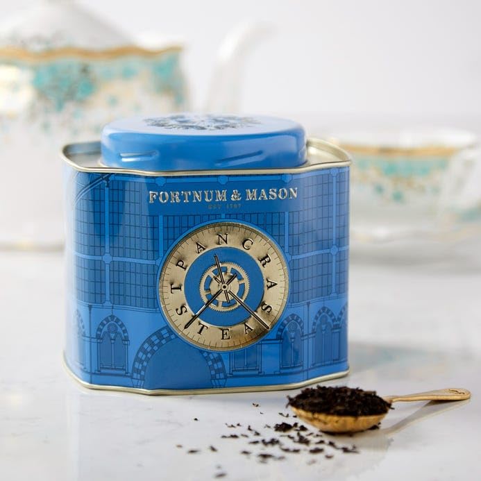 Fortnum & Mason Royal St Pancras Blend Tea, 250g Loose Leaf Decorative Gift Caddy