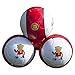 Teddy Soccer Freddy - Pallone da Calcio per Bambini, Morbido, Morbido, Leggero, Adatto per Principianti, Design colorato, per Interni ed Esterni, Misura 3, Colore: Rosso