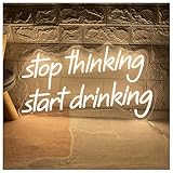 Photo Gallery menge luci al neon da parete insegna al neon stop thinking start drinking per bar, feste, club, casa, bar, decorazione da parete 26cmx45cm Photo Gallery menge luci al neon da parete insegna al neon stop thinking start drinking per bar, feste, club, casa, bar, decorazione da parete 26cmx45cm