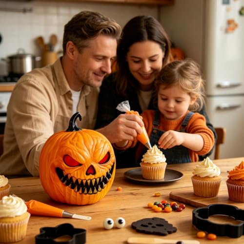 Lámpara calabaza a pilas multicolor para revivir rincones oscuros del hogar 2