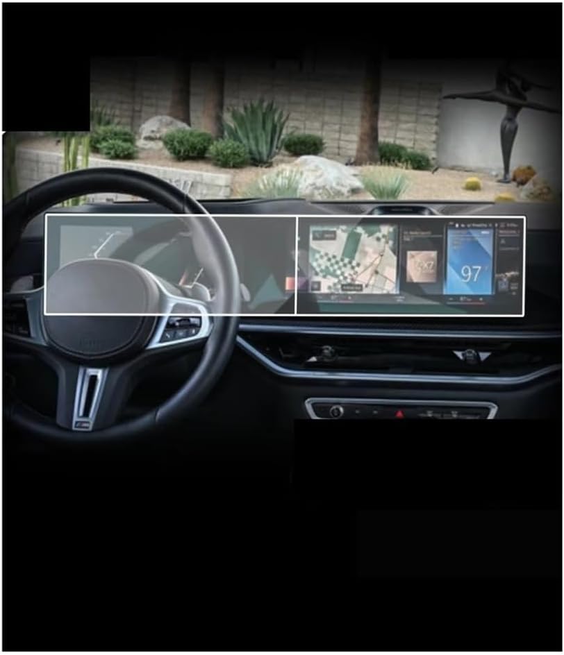 カーナビ 保護フィルム 5シリーズ用 530E用 M3用 2023 2024用 GPSナビゲーションとダッシュボードタッチスクリーン