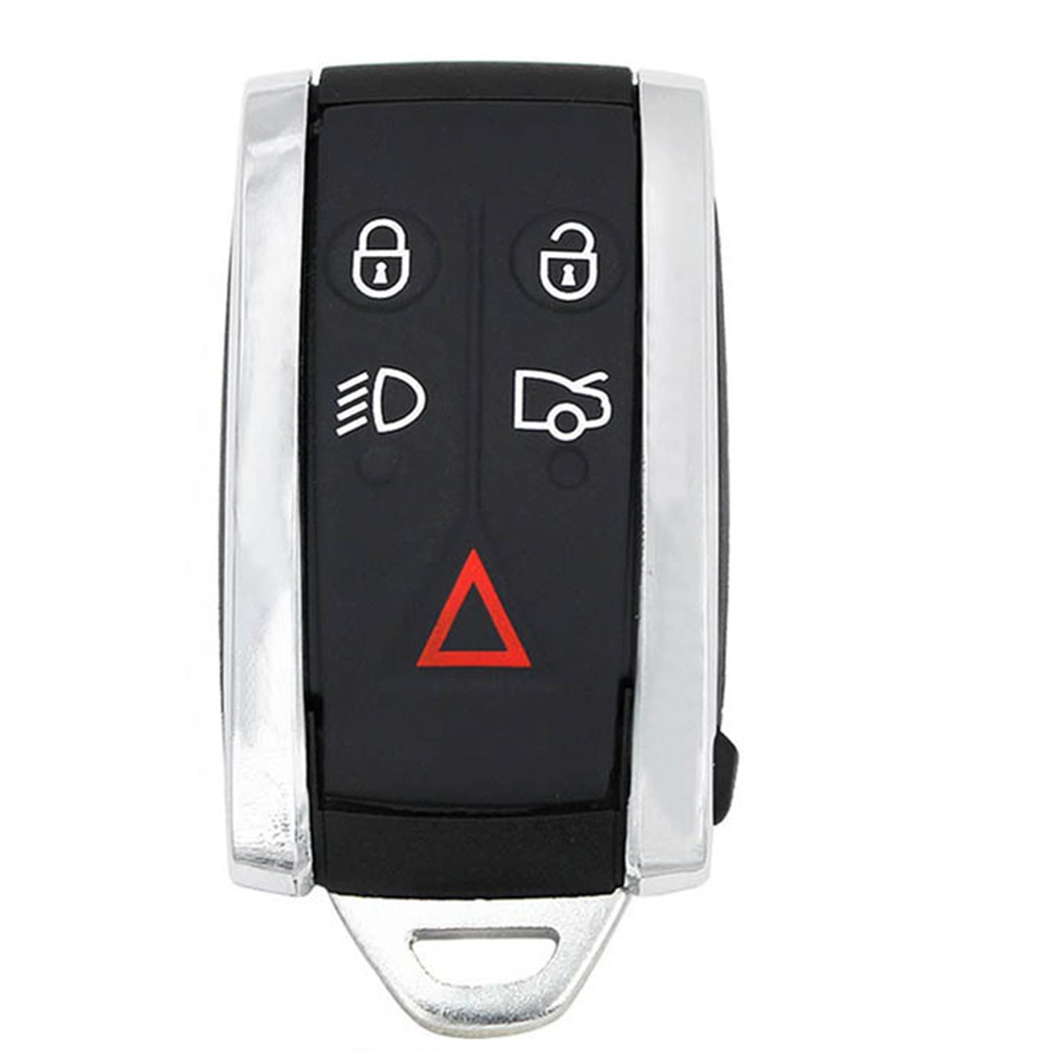 Kelay 5 Button Jaguar Key Fob Cover Replacement for Jaguar XF XK XKR X-Type S-Type Remote Car Key Case Shell with Blank Blade