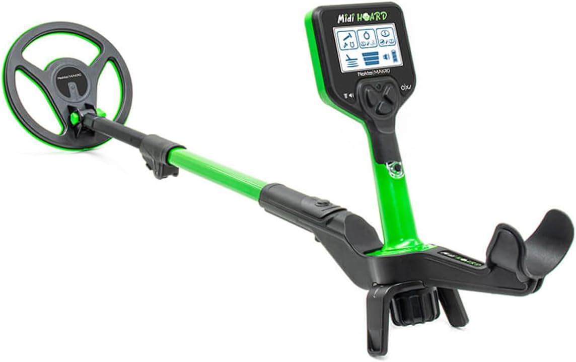 Nokta Midi Hoard Waterproof Kids Metal Detector with 7" 15kHz Search Coil, 8 - 12+ yrs.
