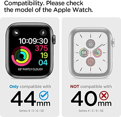 Spigen Thin Fit Designed for Apple Watch Case for 44mm Series 6/SE/5/4 -  Black: Amazon.co.uk: Electronics \u0026 Photo