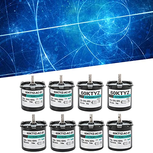 Xd60Ktyz Ac Synchronous Motor , Industrial Motors Pneumatic Motors 14W Copper Material Permanent Magnet Low Speed 2‑Way High Torsion Central Shaft For Micro Machinery[110V-80Rpm/Min] #TOP6