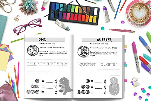 Selpont June & Lucy Kids Kindergarten Math: Time & Money, Arithmetic, Counting: Children'S Activity Book Ages 4-6 thumb #7