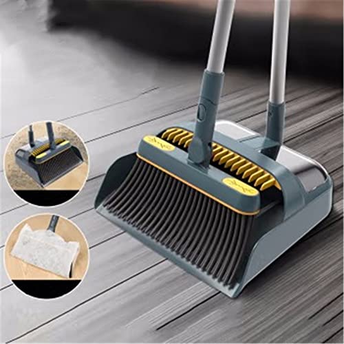 LVUNZJCA Besen und Kehrschaufel Set Besen Kehrschaufel Kehrmaschine Kehrmaschine 2-teiliges Haushalt Kehrschaufel Set für Kehren – Bild 4