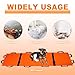Portable Transport Stretcher with 12 Rubber Handles & Carrying Bag – Dog Stretcher & Gurney, Patient Animal Mover for Emergency Casualty Evacuation, 400lbs Capacity（Orange）