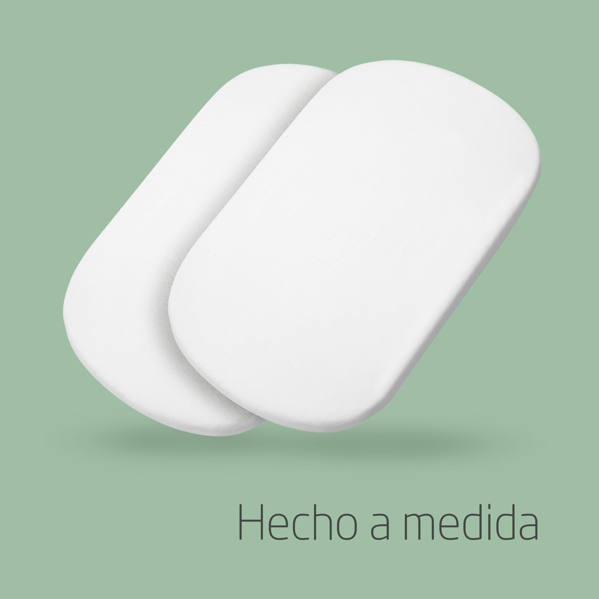 Maxi-Cosi Sábanas Capazo Orgánicas, compatibles con todos los capazos Maxi-Cosi, pack de 2, sábanas 100% algodón orgánico, ecológicas, ajuste universal, tejidos premium, lavables a máquina, blancas