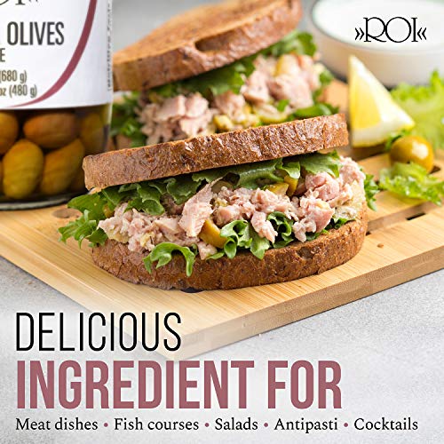 Roi Ligurian Italian Extra Virgin Olive Oil First Cold Pressed - Cucina Olive Oil Imported From Italy And Roi Italian Taggiasca Olives In Brine - Whole Olives With Pits #TOP7