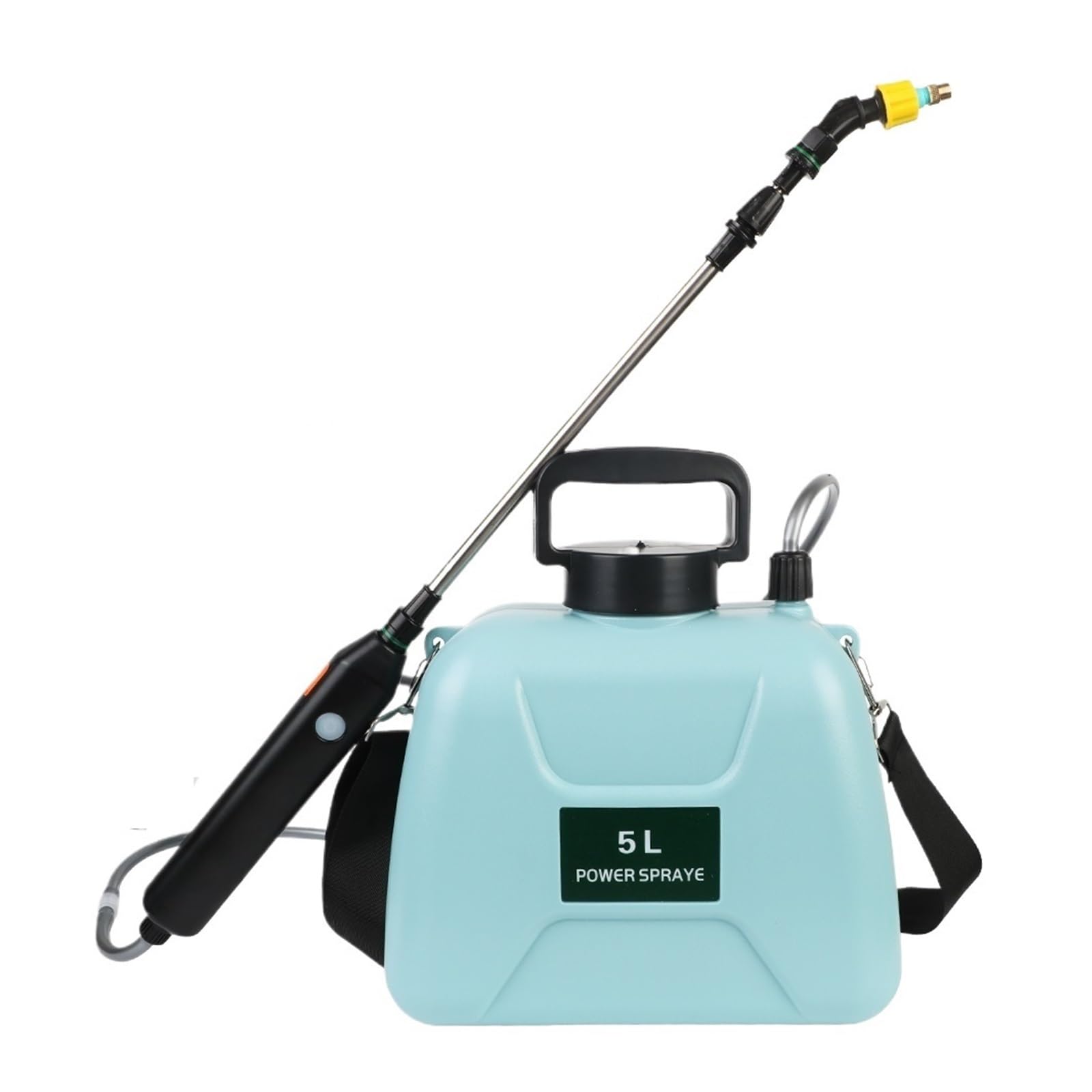 LNHHG Automatic Garden Plant Mister Watering Can 5L, Electric Sprayer USB Recharable Bottle Sprinkler With Spray Gun(5L Electric Blue)