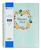 Blue Sky 2018-2019 Academic Year Weekly & Monthly Planner, Flexible Cover, Twin-Wire Binding, 8.5