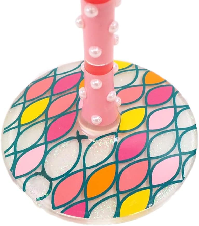 Enesco Designs by Lolita Glad You're My Mom Hand-Painted Artisan Wine Glass, 15 Ounce, Multicolor