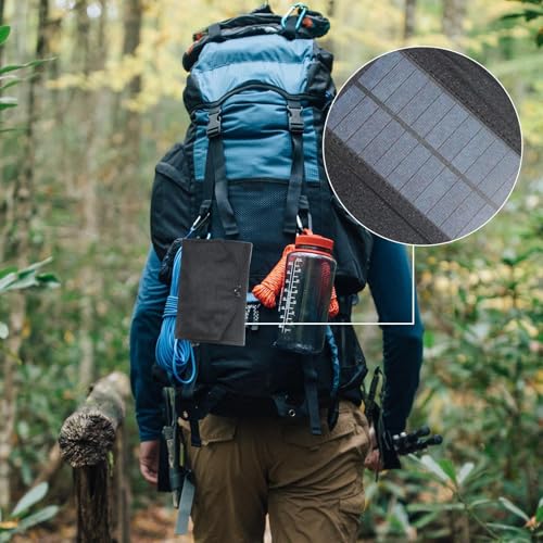 Cargador de panel solar de 120W portátil y resistente al agua con puerto USB para supervivencia 4